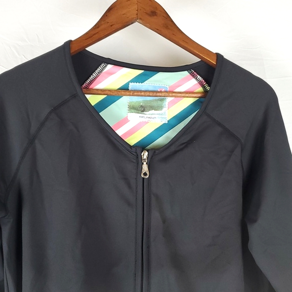 Carve Designs Black‎ Zip Front Rashguard - Picture 2 of 5